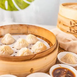 Our most popular soup dumplings. They are juicy and tasty.