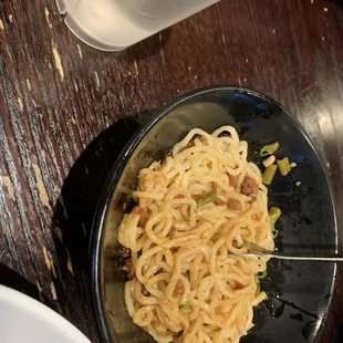 Spicy minced meat noodles