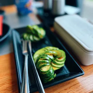 Crunch cucumbers in sweet spicy sauce