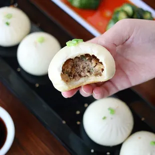 One of our signature dishes Q bao! Soft on top and crunchy on the bottom.