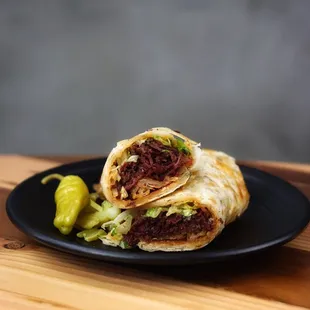 Spicy Beef Pancake Roll