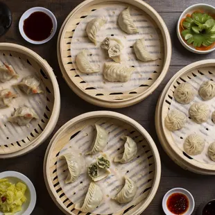 It is refreshing to take a bite of our sweet and sour cucumber. Our steamed dumplings and soup dumplings are yummy.