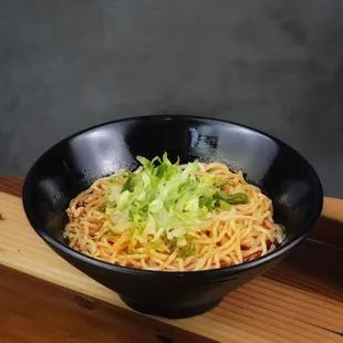 Our house special Ma La Noodle, with our chef specially made chili oil and seasonings.