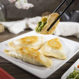 Pan Fried Chive Dumplings
