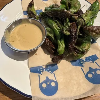 Cast Iron Shishito Peppers
