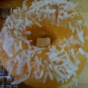 Coconut glazed donuts