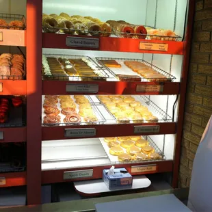 a display of doughnuts