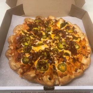 a pizza in a box