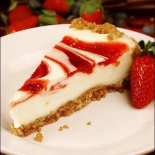 Strawberry Swirl NY Cheesecake!