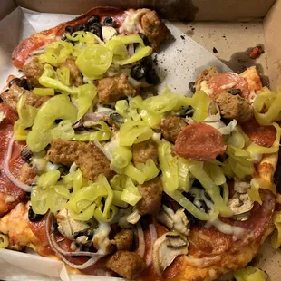 House Pizza- had to eat a slice first sorry