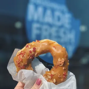 Maple bacon donut