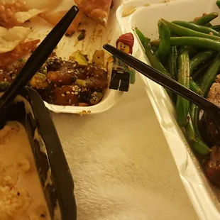 Our take out at the hotel.
