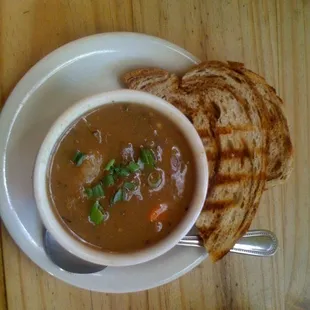Irish stew and great homemade bread