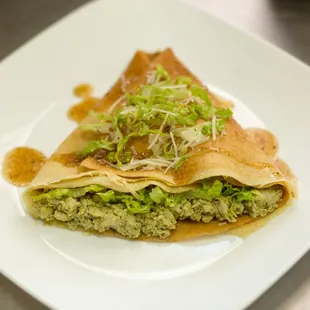 Chicken Pesto crepe