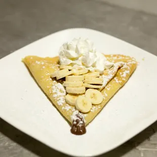 Nutella banana crepe