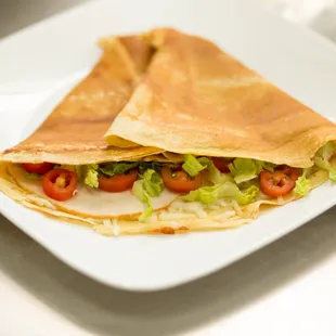 Turkey &amp; swiss crepe