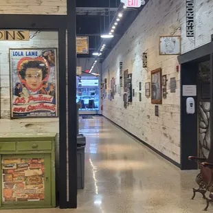 he interior of a store