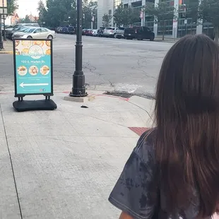 outside