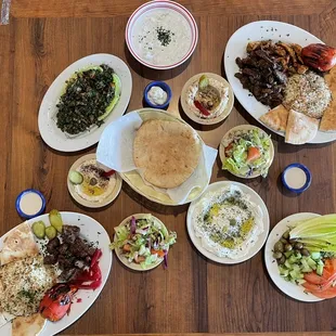Variety of dishes