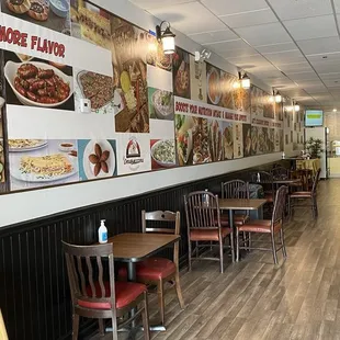Left side of restaurant