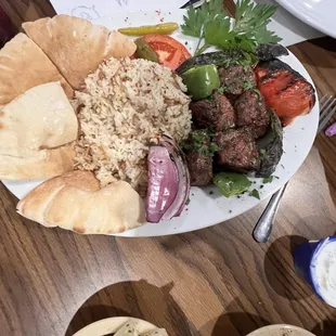 Beef Kabob Plate