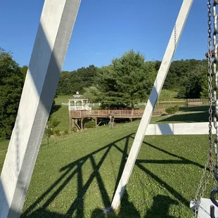 Swingset on the property