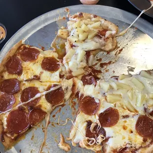 Pizza underdone, all the toppings slid right off