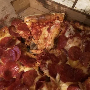 pepperoni and cheese pizza