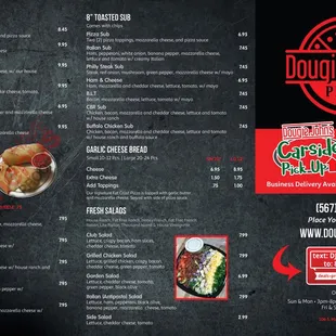Menu Side 1