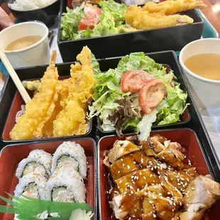 $13 meal ftom Sushi West in comparison to the salads I got.