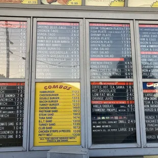 Menu as of 6/20/2024