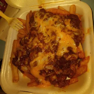 Chili fries real good