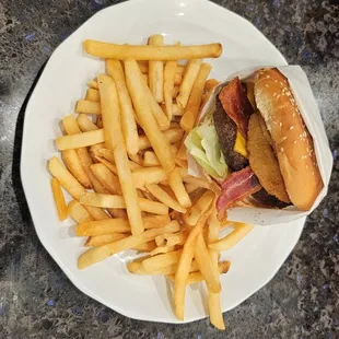 Western Bacon Cheese Burger Combo.