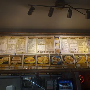 the menu of the restaurant