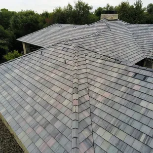 Stoneworth tile roof installation.