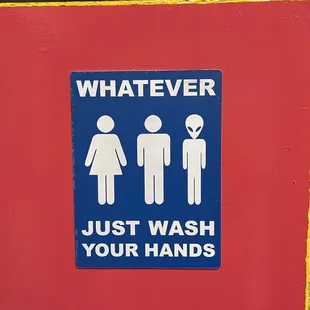 Restroom signage