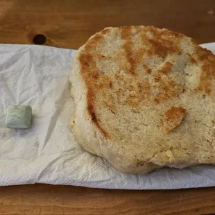 The top half of Doug&apos;s biscuit
