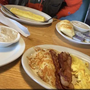 All Star Breakfast Platter  Cheese Omelet   Warm and delicious. Fast service and affordable!! Love support local with great food