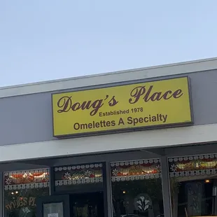 the front of the restaurant