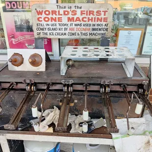 Famous for making the World's First Waffle Cone machine