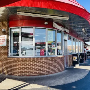 Entrance for dine-in or takeout