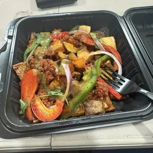 Vegan soyrizo skillet