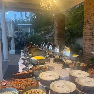 Reception arrangements w/ Bahar Restaurant