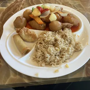 Sweet &amp; Sour Pork lunch special