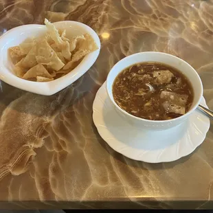 Small hot &amp; sour soup with lunch special