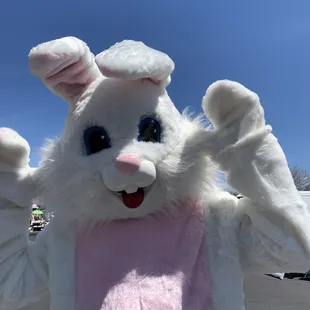 We had the Easter Bunny