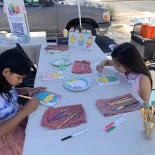 Emma Muir and P&amp;V Painting with the kids