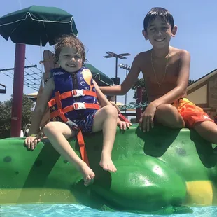 Tip: No standing on the alligator - something we heard the guards say a lot but you can climb all over him. :)