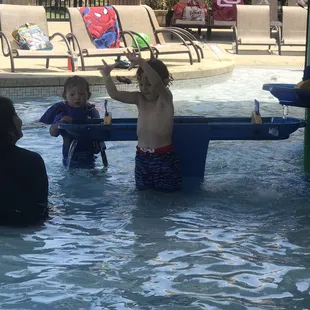 Couple little toys we brought helped keep him entertained even further.