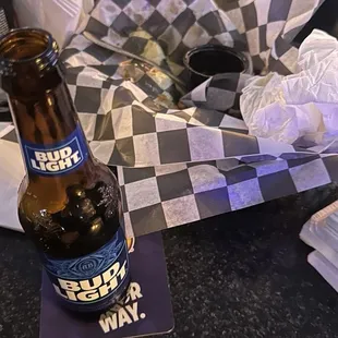 Finished the fries and wings with some beer